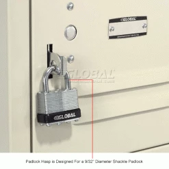 Global Industrial™ 16 Person Box Locker, 12"W x 18"D x 12"H, Tan, Assembled -Deals Lockers Store 238235TN 7wco