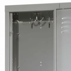 Hallowell® 2-Tier 6 Door Premium Locker, 12"W x 15"D x 36"H, Dark Gray, Unassembled -Deals Lockers Store 238360GY 13 1