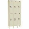 Hallowell® 2-Tier 6 Door Premium Locker, 12"W x 18"D x 30"H, Tan, Unassembled -Deals Lockers Store 238360PT 01