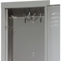 Hallowell® 2-Tier 2 Door Premium Locker, 12"W x 12"D x 30"H, Dark Gray, Unassembled -Deals Lockers Store 238361GY 06