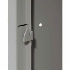 Hallowell® 2-Tier 2 Door Premium Locker, 12"W x 12"D x 30"H, Dark Gray, Unassembled -Deals Lockers Store 238361GY 09