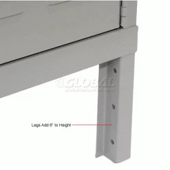 Hallowell® 2-Tier 2 Door Premium Locker, 12"W x 12"D x 30"H, Dark Gray, Unassembled -Deals Lockers Store 238361GY 5wco