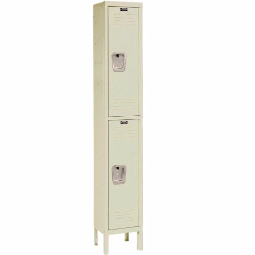 Hallowell® 2-Tier 2 Door Premium Locker, 12"W x 12"D x 30"H, Tan, Unassembled 3 Hallowell® 2-Tier 2 Door Premium Locker, 12"W x 12"D x 30"H, Tan, Unassembled