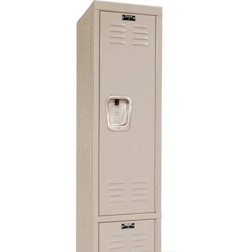 Hallowell® 2-Tier 2 Door Premium Locker, 12"W x 12"D x 30"H, Tan, Unassembled 7 Hallowell® 2-Tier 2 Door Premium Locker, 12"W x 12"D x 30"H, Tan, Unassembled - Image 5
