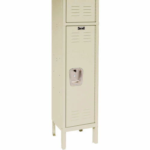 Hallowell® 2-Tier 2 Door Premium Locker, 12"W x 12"D x 30"H, Tan, Unassembled 8 Hallowell® 2-Tier 2 Door Premium Locker, 12"W x 12"D x 30"H, Tan, Unassembled - Image 6