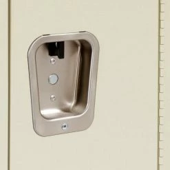 Hallowell® 2-Tier 2 Door Premium Locker, 12"W x 15"D x 36"H, Tan, Assembled -Deals Lockers Store 238361PT 08