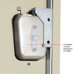 Hallowell® 2-Tier 2 Door Premium Locker, 12"W x 15"D x 36"H, Tan, Assembled -Deals Lockers Store 238361PT 3wco