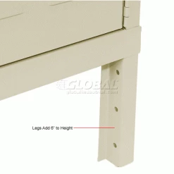 Hallowell® 2-Tier 2 Door Premium Locker, 12"W x 15"D x 30"H, Tan, Unassembled -Deals Lockers Store 238361PT 5wco 3