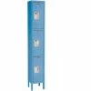 Hallowell® 3-Tier 3 Door Premium Locker, 12"W x 18"D x 24"H, Blue, Assembled 2 Hallowell® 3-Tier 3 Door Premium Locker, 12"W x 18"D x 24"H, Blue, Assembled -Deals Lockers Store 238365BL