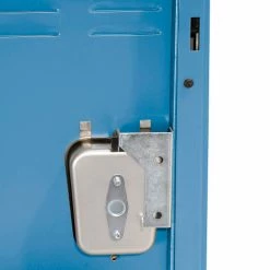 Hallowell® 3-Tier 3 Door Premium Locker, 12"W x 18"D x 24"H, Blue, Assembled -Deals Lockers Store 238365BL 07
