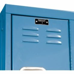 Hallowell® 3-Tier 3 Door Premium Locker, 12"W x 18"D x 24"H, Blue, Assembled -Deals Lockers Store 238365BL 08