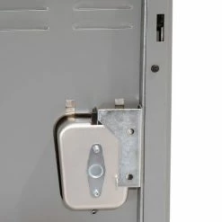 Hallowell® 3-Tier 3 Door Premium Locker, 12"W x 15"D x 24"H, Dark Gray, Assembled -Deals Lockers Store 238365GY 07