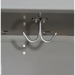 Hallowell® 3-Tier 3 Door Premium Locker, 12"W x 12"D x 24"H, Dark Gray, Unassembled -Deals Lockers Store 238365GY 10 1