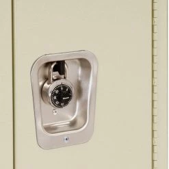 Hallowell® 3-Tier 3 Door Premium Locker, 12"W x 12"D x 24"H, Tan, Assembled -Deals Lockers Store 238365PT 06