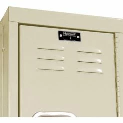 Hallowell® 3-Tier 3 Door Premium Locker, 12"W x 12"D x 24"H, Tan, Assembled -Deals Lockers Store 238365PT 08