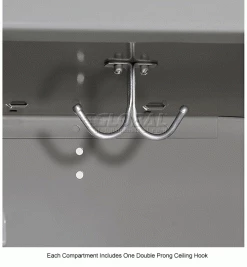 Hallowell® 3-Tier 3 Door Premium Locker, 12"W x 15"D x 24"H, Dark Gray, Assembled -Deals Lockers Store 238366GY 5wco