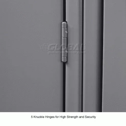 Hallowell® 1-Tier 3 Door Premium Locker, 12"W x 18"D x 72"H, Dark Gray, Unassembled -Deals Lockers Store 239263GY 5wco