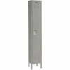 Hallowell® 1-Tier 1 Door Premium Locker, 18"W x 21"D x 72"H, Dark Gray, Assembled -Deals Lockers Store 239268GY