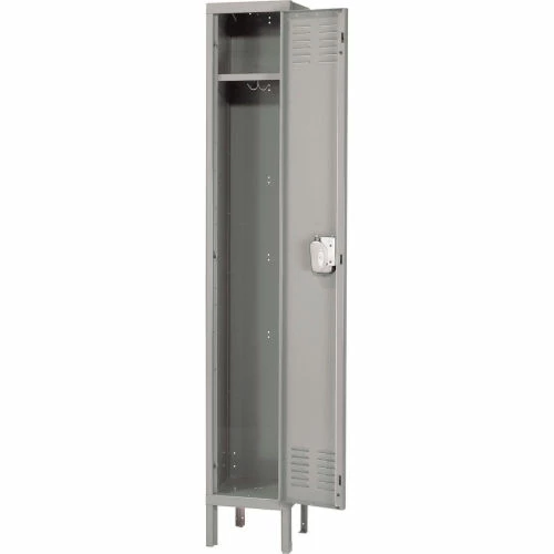 Hallowell® 1-Tier 1 Door Premium Locker, 18"W x 21"D x 72"H, Dark Gray, Assembled 4 Hallowell® 1-Tier 1 Door Premium Locker, 18"W x 21"D x 72"H, Dark Gray, Assembled - Image 2