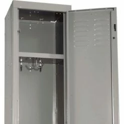 Hallowell® 1-Tier 1 Door Premium Locker, 18"W x 21"D x 72"H, Dark Gray, Assembled 25 Hallowell® 1-Tier 1 Door Premium Locker, 18"W x 21"D x 72"H, Dark Gray, Assembled -Deals Lockers Store 239268GY 05