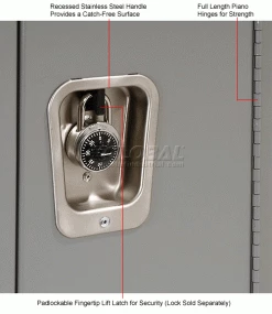 Hallowell® 1-Tier 1 Door Premium Locker, 18"W x 21"D x 72"H, Dark Gray, Assembled 33 Hallowell® 1-Tier 1 Door Premium Locker, 18"W x 21"D x 72"H, Dark Gray, Assembled -Deals Lockers Store 239268GY 2wco