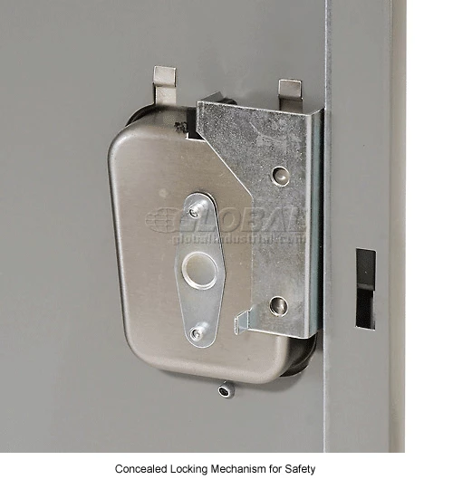 Hallowell® 1-Tier 1 Door Premium Locker, 18"W x 21"D x 72"H, Dark Gray, Assembled 17 Hallowell® 1-Tier 1 Door Premium Locker, 18"W x 21"D x 72"H, Dark Gray, Assembled - Image 15