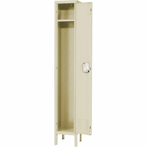 Hallowell® 1-Tier 1 Door Premium Locker, 12"W x 12"D x 72"H, Tan, Assembled 4 Hallowell® 1-Tier 1 Door Premium Locker, 12"W x 12"D x 72"H, Tan, Assembled - Image 2