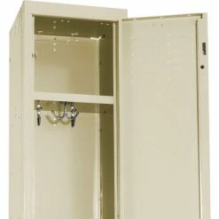 Hallowell® 1-Tier 1 Door Premium Locker, 12"W x 15"D x 72"H, Tan, Unassembled -Deals Lockers Store 239268PT 05