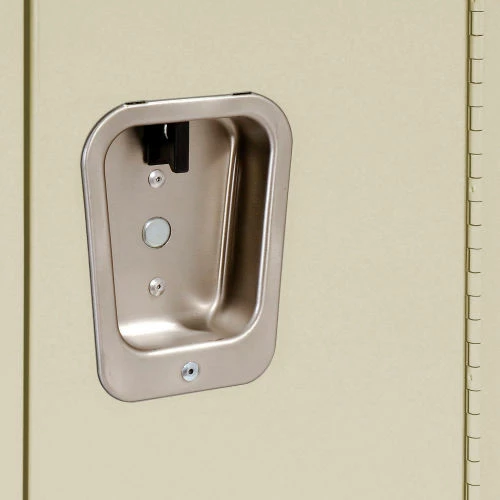 Hallowell® 1-Tier 1 Door Premium Locker, 12"W x 12"D x 72"H, Tan, Assembled 10 Hallowell® 1-Tier 1 Door Premium Locker, 12"W x 12"D x 72"H, Tan, Assembled - Image 8