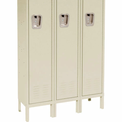 Hallowell® 1-Tier 3 Door Premium Locker, 12"W x 12"D x 60"H, Tan, Assembled 11 Hallowell® 1-Tier 3 Door Premium Locker, 12"W x 12"D x 60"H, Tan, Assembled - Image 9