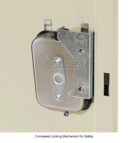 Hallowell® 1-Tier 3 Door Premium Locker, 12"W x 12"D x 60"H, Tan, Assembled 22 Hallowell® 1-Tier 3 Door Premium Locker, 12"W x 12"D x 60"H, Tan, Assembled - Image 20