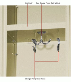 Hallowell® 1-Tier 3 Door Premium Locker, 12"W x 15"D x 60"H, Tan, Assembled -Deals Lockers Store 239269PT 4wco 1