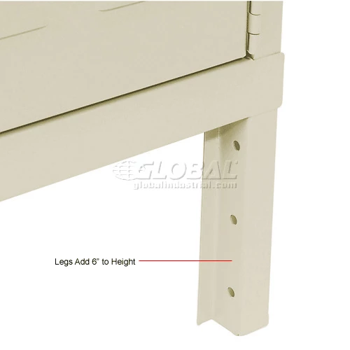 Hallowell® 1-Tier 3 Door Premium Locker, 12"W x 12"D x 60"H, Tan, Assembled 24 Hallowell® 1-Tier 3 Door Premium Locker, 12"W x 12"D x 60"H, Tan, Assembled - Image 22