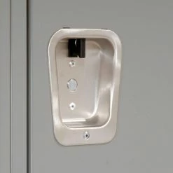 Hallowell® 1-Tier 1 Door Heavy-Duty Ventilated Locker, 15"Wx18"Dx72"H, Dark Gray, Assembled -Deals Lockers Store 239284GY 08 4