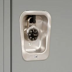 Hallowell® 1-Tier 1 Door Heavy-Duty Ventilated Locker, 15"Wx18"Dx72"H, Gray, Unassembled -Deals Lockers Store 239284GY 10 2