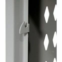 Hallowell® 1-Tier 1 Door Heavy-Duty Ventilated Locker, 12"Wx12"Dx72"H, Dark Gray, Unassembled -Deals Lockers Store 239284GY 16 3