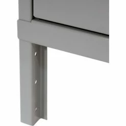 Hallowell® 1-Tier 1 Door Heavy-Duty Ventilated Locker, 15"Wx18"Dx72"H, Dark Gray, Assembled -Deals Lockers Store 239284GY 18 4