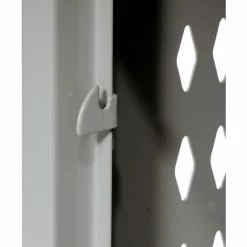 Hallowell® 2-Tier 2 Door Heavy-Duty Ventilated Locker, 15"Wx18"Dx36"H, Gray, Unassembled -Deals Lockers Store 239324GY 10 2