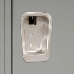 Hallowell® 6-Tier 6 Door Heavy-Duty Ventilated Locker, 12"Wx12"Dx12"H, Dark Gray, Unassembled -Deals Lockers Store 239335GY 02