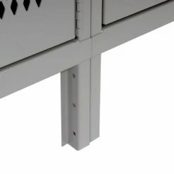 Hallowell® 6-Tier 6 Door Heavy-Duty Ventilated Locker, 12"Wx18"Dx12"H, Dark Gray, Unassembled -Deals Lockers Store 239335GY 09 3