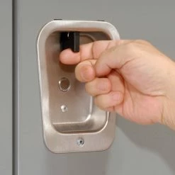 Hallowell® 6-Tier 6 Door Heavy-Duty Ventilated Locker, 12"Wx12"Dx12"H, Dark Gray, Unassembled -Deals Lockers Store 239335GY 12