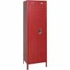 Penco® Vanguard™ 1-Tier 1 Door Executive Locker w/Legs,24"Wx24"Dx72"H,Burgundy,Unassembled -Deals Lockers Store 242330BY