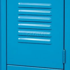 Global Industrial™ Infinity® 1-Tier 1 Door Locker, 15"Wx18"Dx72"H, Blue, Unassembled -Deals Lockers Store 254120BL 17 1