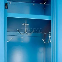 Global Industrial™ Infinity® 1-Tier 1 Door Locker, 12"Wx15"Dx60"H, Blue, Assembled -Deals Lockers Store 254120BL 18 2