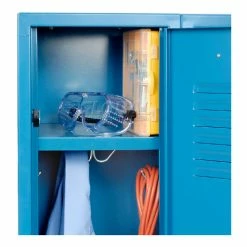 Global Industrial™ Infinity® 1-Tier 1 Door Locker, 15"Wx18"Dx72"H, Blue, Assembled -Deals Lockers Store 254120BL 20