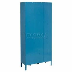 Global Industrial™ Infinity® 2-Tier 6 Door Locker, 12"Wx18"Dx36"H, Blue, Unassembled -Deals Lockers Store 254123BL 10