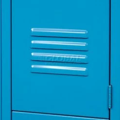 Global Industrial™ Infinity® 2-Tier 2 Door Locker, 12"Wx12"Dx36"H, Blue, Unassembled -Deals Lockers Store 254123BL 23