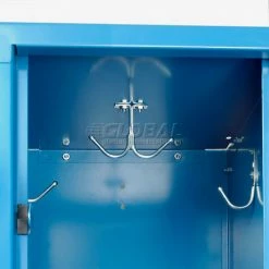 Global Industrial™ Infinity® 2-Tier 6 Door Locker, 12"Wx15"Dx36"H, Blue, Unassembled -Deals Lockers Store 254123BL 24 3