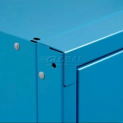 Global Industrial™ Infinity® 2-Tier 6 Door Locker, 12"Wx15"Dx36"H, Blue, Unassembled -Deals Lockers Store 254123BL 26 3