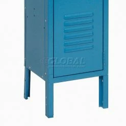 Global Industrial™ Infinity® 2-Tier 2 Door Locker, 12"Wx15"Dx36"H, Blue, Assembled -Deals Lockers Store 254123BL 31 1